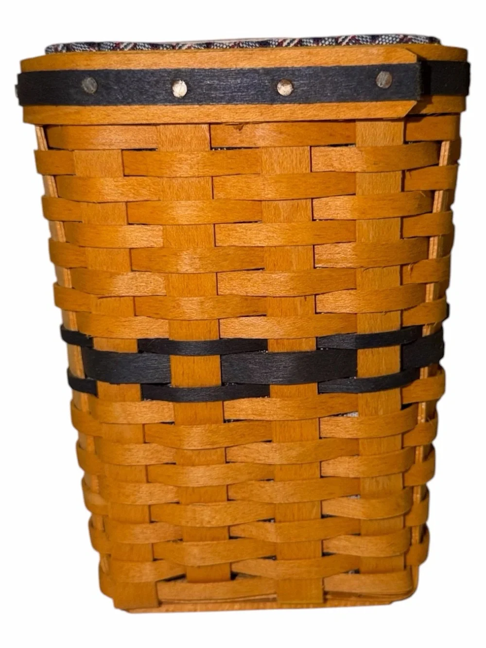 VINTAGE Longaberger JW Miniature Waste Basket 1997 Ed.